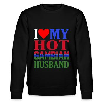 Gambia - Stanley/Stella Unisex Bio-Sweatshirt CHANGER  - Schwarz - Vorne - Nik (191cm) & Marisol (170cm)