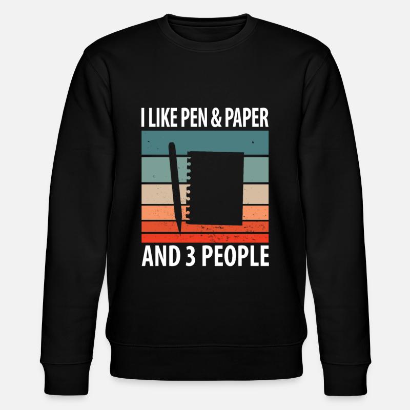 Pen & Paper - Stanley/Stella Unisex Bio-Sweatshirt CHANGER  - Schwarz