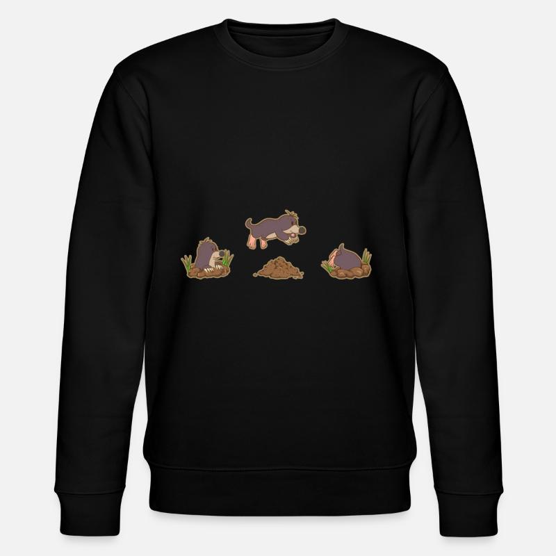 Saut de taupe - Sweat bio CHANGER Stanley/Stella Unisexe - noir