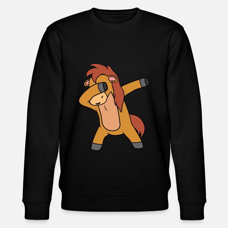 Pferd - Stanley/Stella Unisex Bio-Sweatshirt CHANGER  - Schwarz
