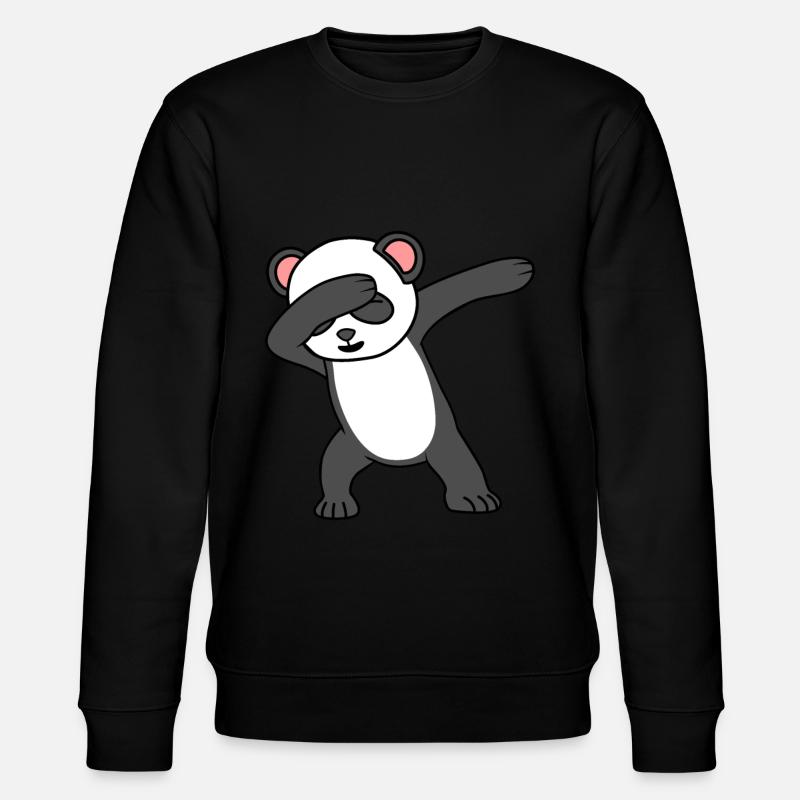 Panda - Stanley/Stella Unisex Bio-Sweatshirt CHANGER  - Schwarz