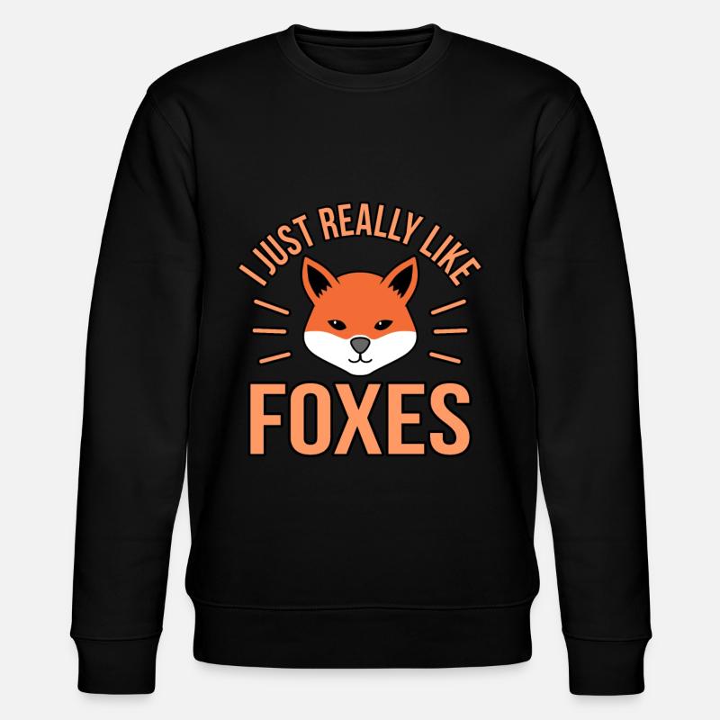 Fox - Stanley/Stella CHANGER Unisex Organic Sweatshirt - black