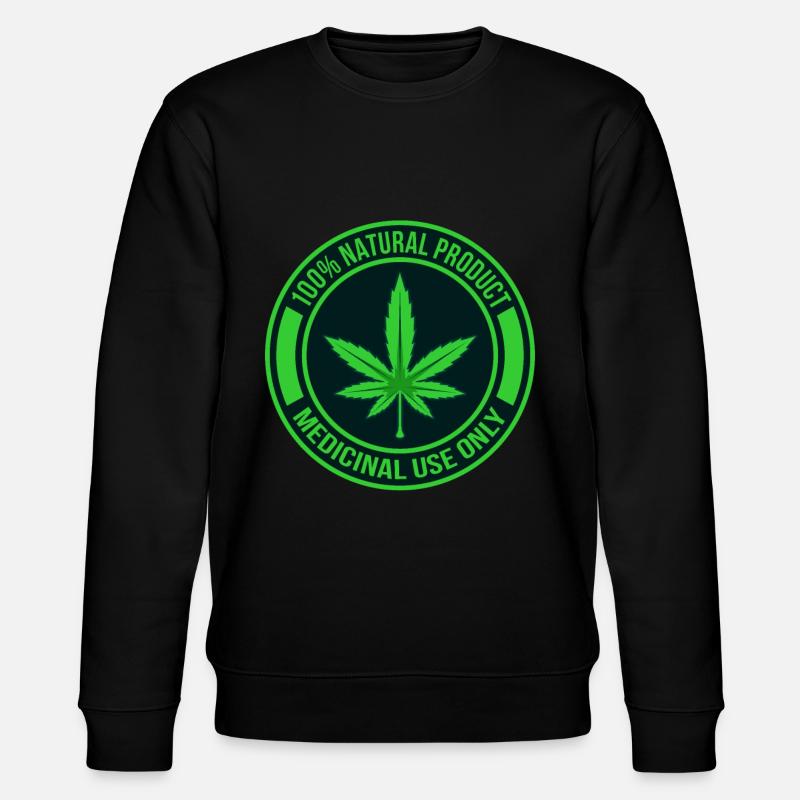 Cannabis - Stanley/Stella Unisex Bio-Sweatshirt CHANGER  - Schwarz