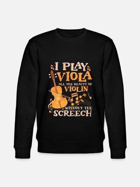 I play viola - Stanley/Stella CHANGER Unisex Organic Sweatshirt - black