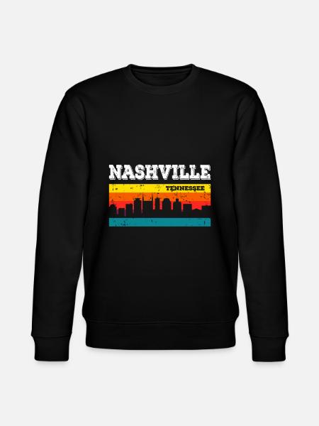 Nashville, Tennessee - Stanley/Stella CHANGER Unisex Organic Sweatshirt - black