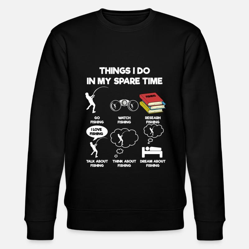 Angeln - Stanley/Stella Unisex Bio-Sweatshirt CHANGER - Schwarz