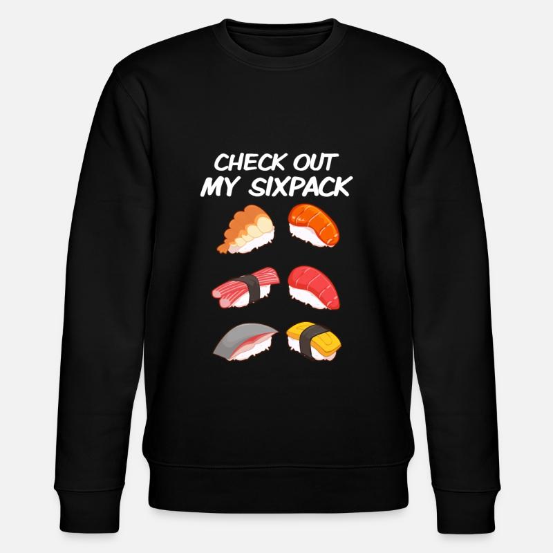 Sixpack Sushi - Stanley/Stella Unisex Bio-Sweatshirt CHANGER - Schwarz