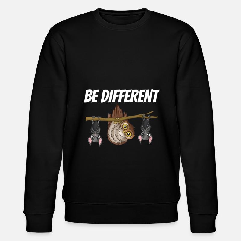 Chauve-souris hibou - Sweat bio CHANGER Stanley/Stella Unisexe - noir