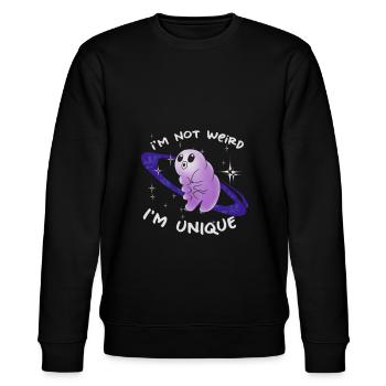 Humor - Stanley/Stella Unisex Bio-Sweatshirt CHANGER  - Schwarz - Vorne - Nik (191cm) & Marisol (170cm)