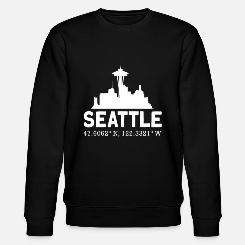 Seattle - Stanley/Stella Unisex Bio-Sweatshirt CHANGER  - Schwarz