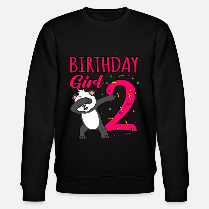 2nd birthday - Stanley/Stella CHANGER Unisex Organic Sweatshirt - black