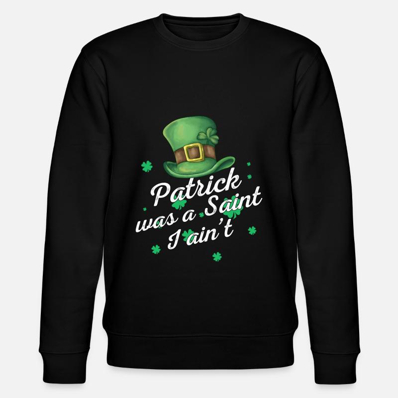 St. Patrick's Day - Stanley/Stella CHANGER Unisex Organic Sweatshirt - black