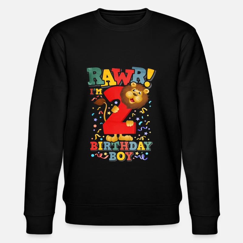 Lion Boy Anniversaire 2 - Sweat bio CHANGER Stanley/Stella Unisexe - noir