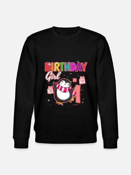 Birthday 1 - Stanley/Stella CHANGER Unisex Organic Sweatshirt - black