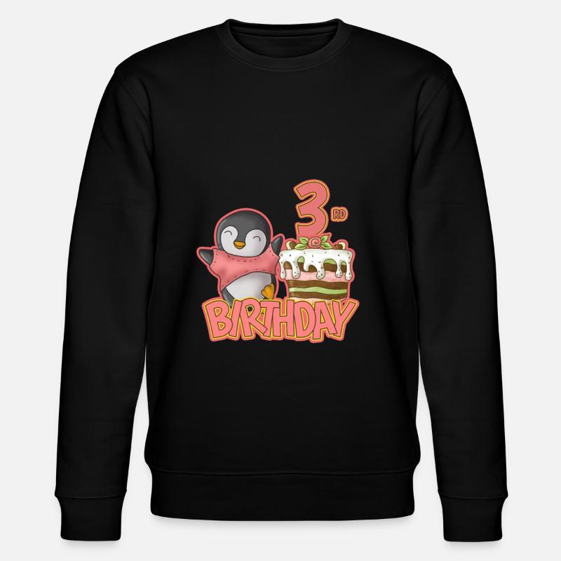 3rd birthday - Stanley/Stella CHANGER Unisex Organic Sweatshirt - black