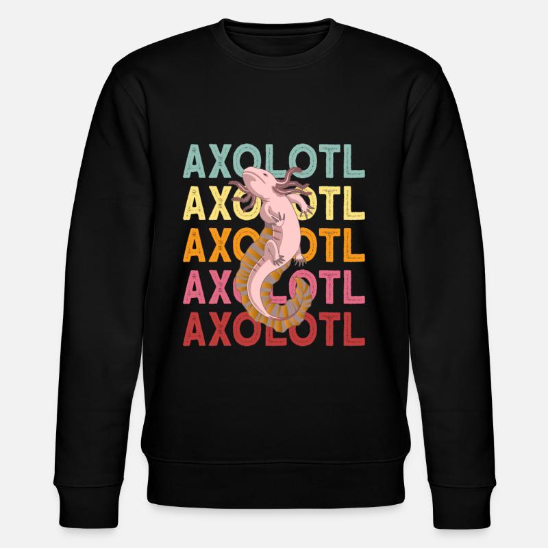 Aksolotl - Ekologiczna bluza unisex Stanley/Stella CHANGER  - czarny