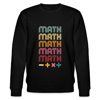 Mathematik - Stanley/Stella Unisex Bio-Sweatshirt CHANGER  - Schwarz - Vorne - Nik (191cm) & Marisol (170cm)