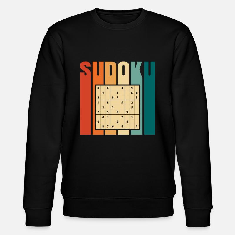 Sudoku - Stanley/Stella Unisex Bio-Sweatshirt CHANGER  - Schwarz