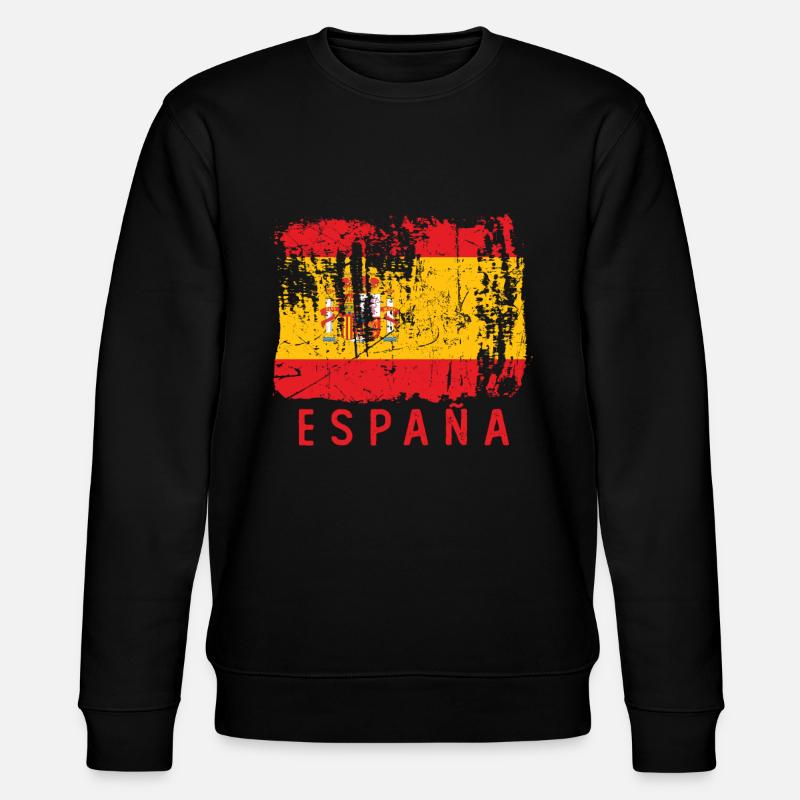Espana espagne drapeau cadeau enraciné - Sweat bio CHANGER Stanley/Stella Unisexe - noir