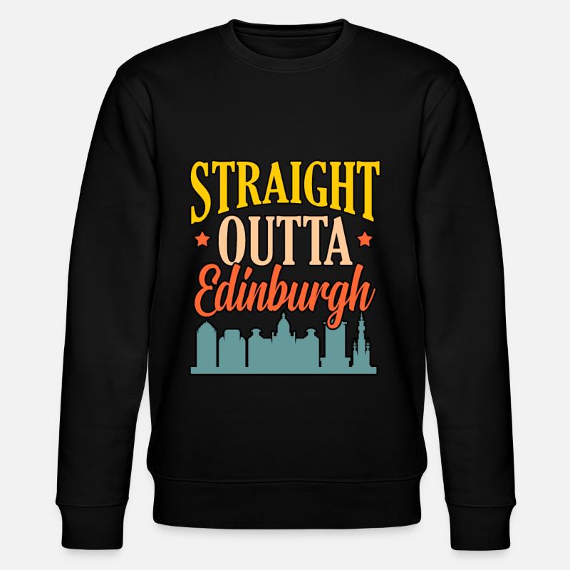 Skyline cadeau d’Édimbourg - Sweat bio CHANGER Stanley/Stella Unisexe - noir
