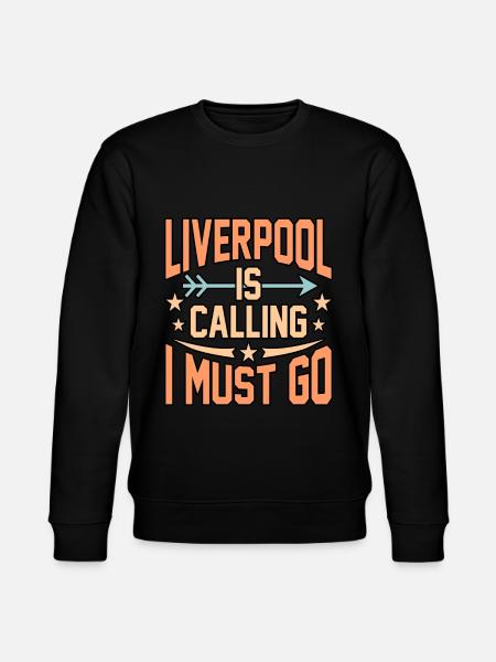 Liverpool visit gift - Stanley/Stella CHANGER Unisex Organic Sweatshirt - black