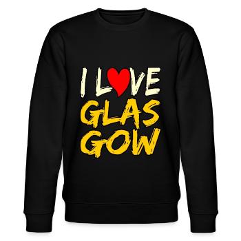 J’adore le cadeau de Glasgow - Sweat bio CHANGER Stanley/Stella Unisexe - noir - Devant - Nik (191cm) & Marisol (170cm)