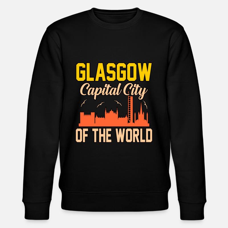 Gift from the capital Glasgow - Stanley/Stella CHANGER Unisex Organic Sweatshirt - black