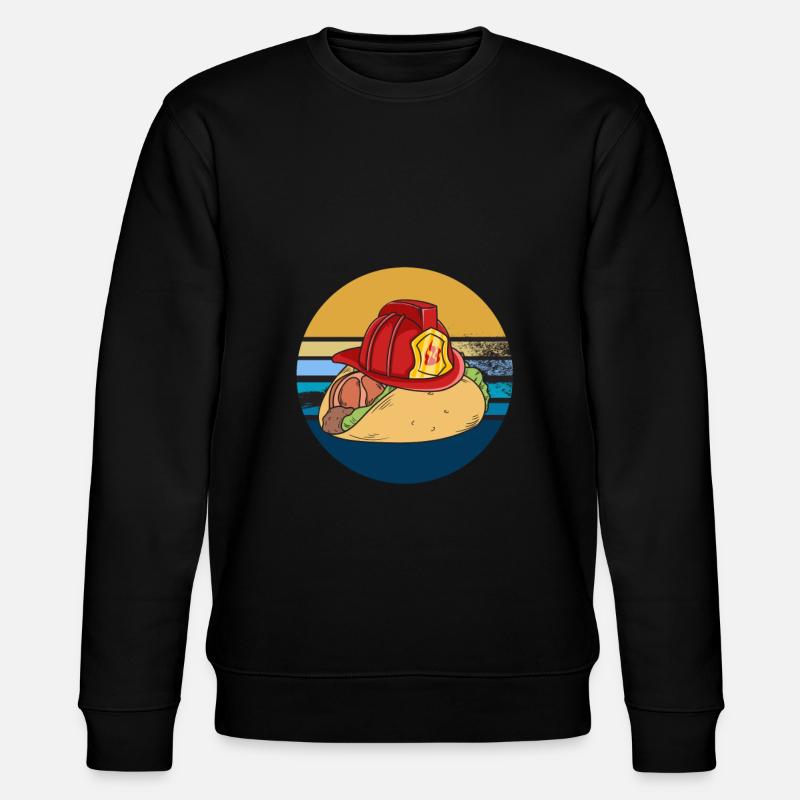 Taco firefighter gift - Stanley/Stella CHANGER Unisex Organic Sweatshirt - black