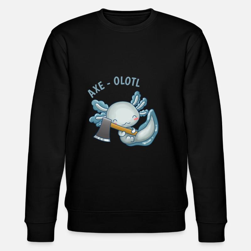 Drôle de cadeau Axe-olotl - Sweat bio CHANGER Stanley/Stella Unisexe - noir