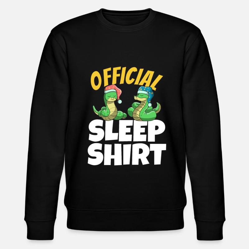 Sleeping snakes gift - Stanley/Stella CHANGER Unisex Organic Sweatshirt - black