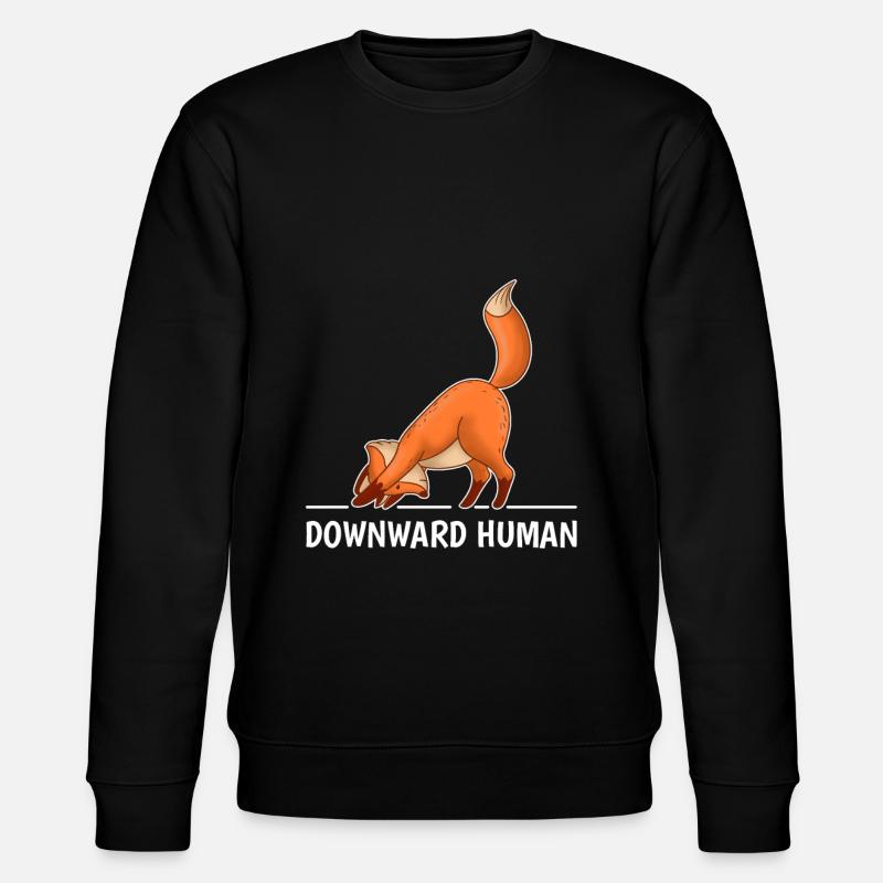 Yoga Fox - Stanley/Stella CHANGER Unisex Organic Sweatshirt - black