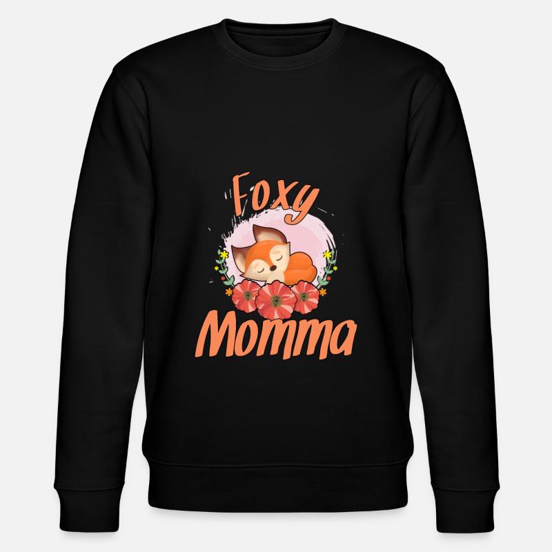Fuchsige Mama - Stanley/Stella Unisex Bio-Sweatshirt CHANGER  - Schwarz