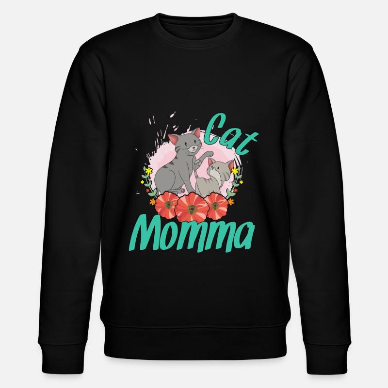 Maman chat - Sweat bio CHANGER Stanley/Stella Unisexe - noir