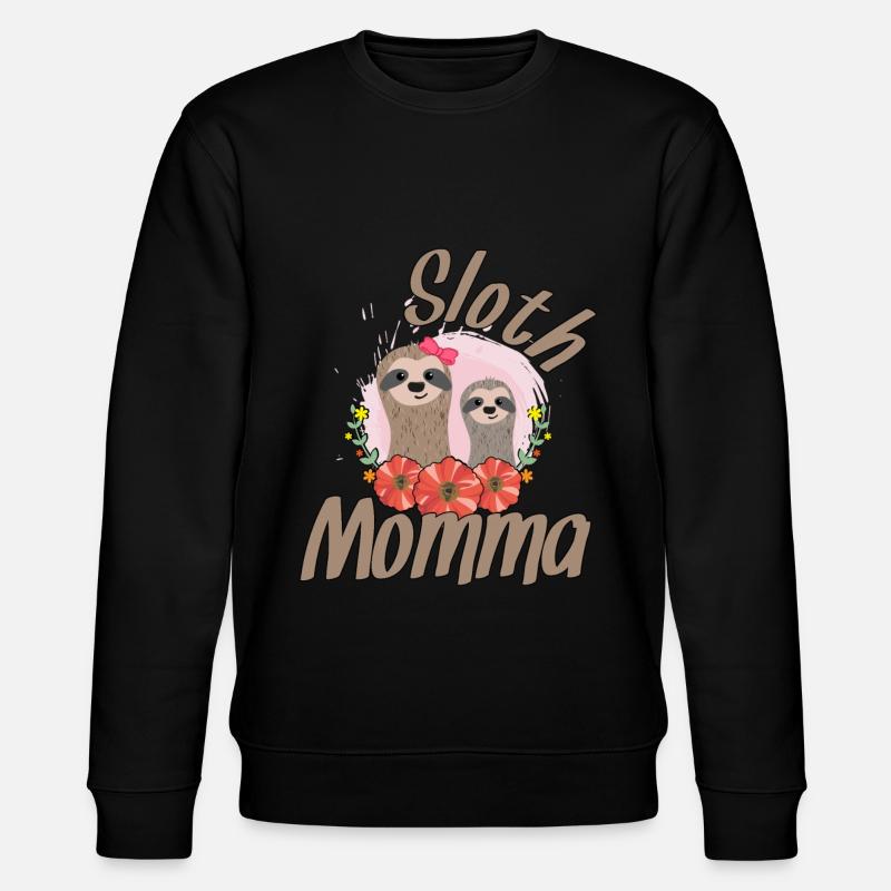 Sloth Mama - Stanley/Stella CHANGER Unisex Organic Sweatshirt - black