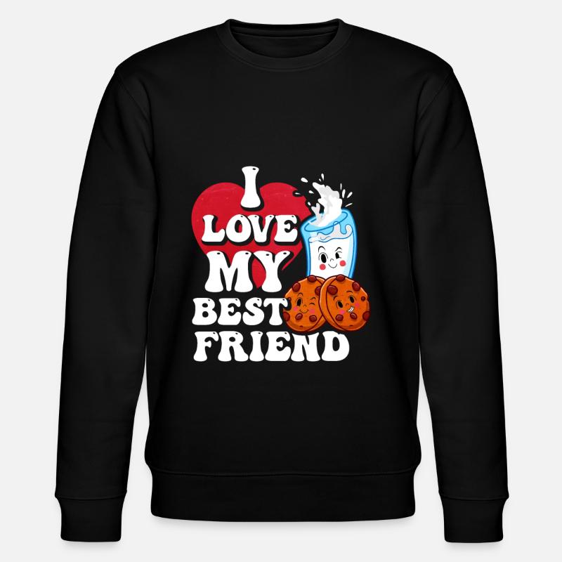 Milk biscuit gift - Stanley/Stella CHANGER Unisex Organic Sweatshirt - black