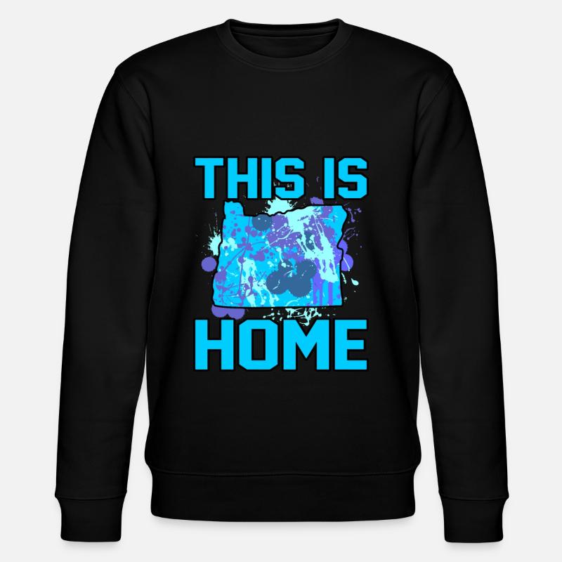 Home Oregon Gift - Stanley/Stella CHANGER Unisex Organic Sweatshirt - black