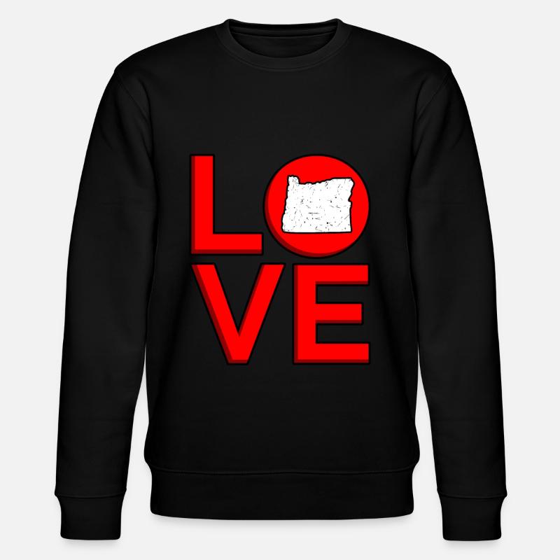 Dear oregon gift - Stanley/Stella CHANGER Unisex Organic Sweatshirt - black