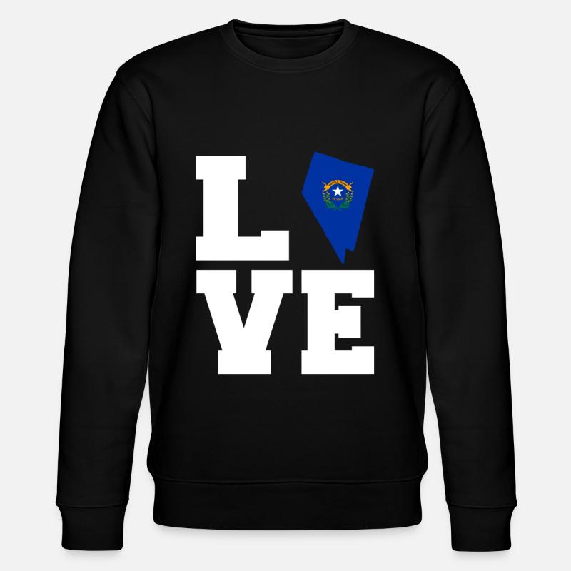 Nevada wurzel geschenk - Stanley/Stella Unisex Bio-Sweatshirt CHANGER  - Schwarz