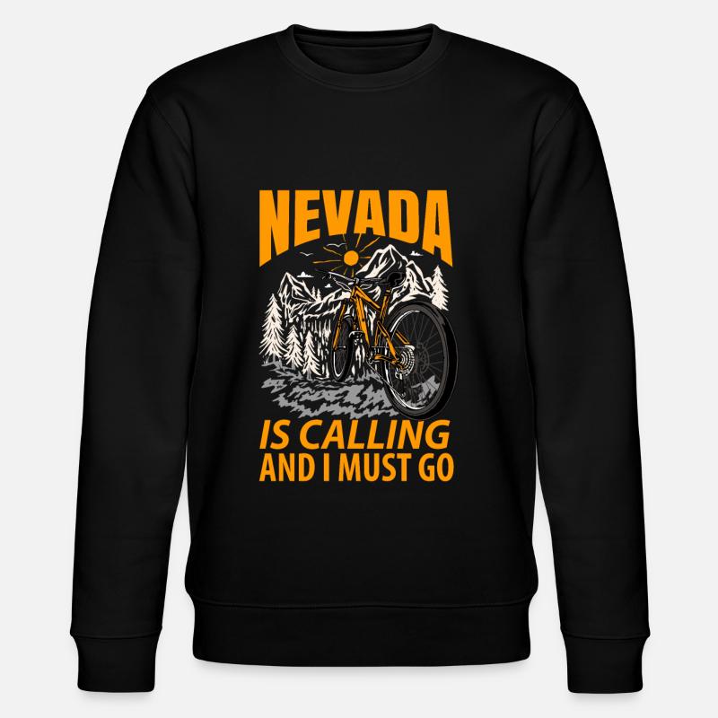 Nevada wurzel geschenk - Stanley/Stella Unisex Bio-Sweatshirt CHANGER  - Schwarz