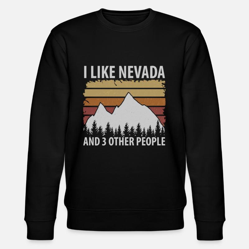 Nevada root gift - Stanley/Stella CHANGER Unisex Organic Sweatshirt - black