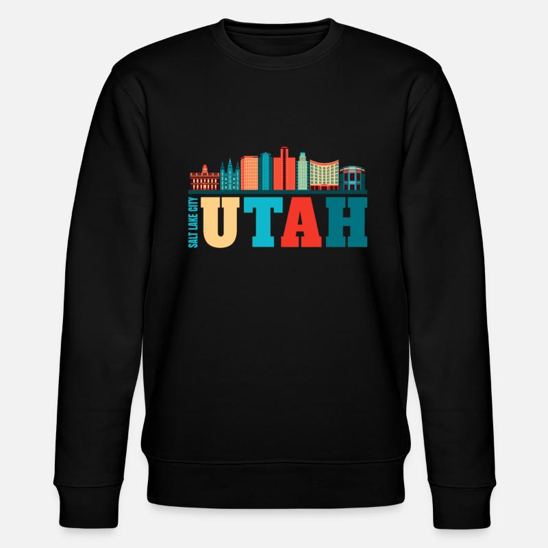 Utah - Stanley/Stella Unisex Bio-Sweatshirt CHANGER  - Schwarz