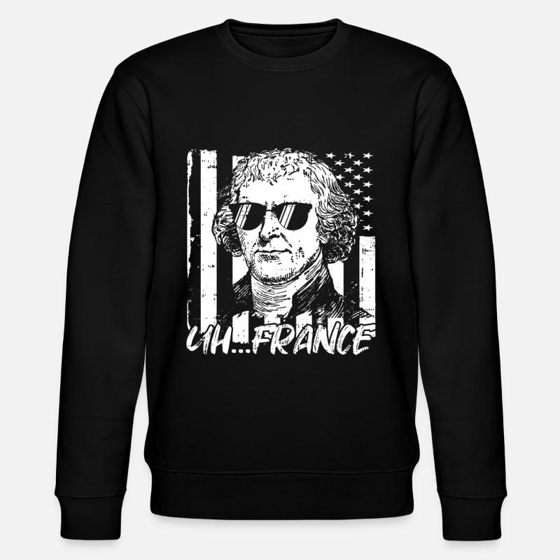 Thomas Jefferson - Stanley/Stella Unisex Bio-Sweatshirt CHANGER  - Schwarz