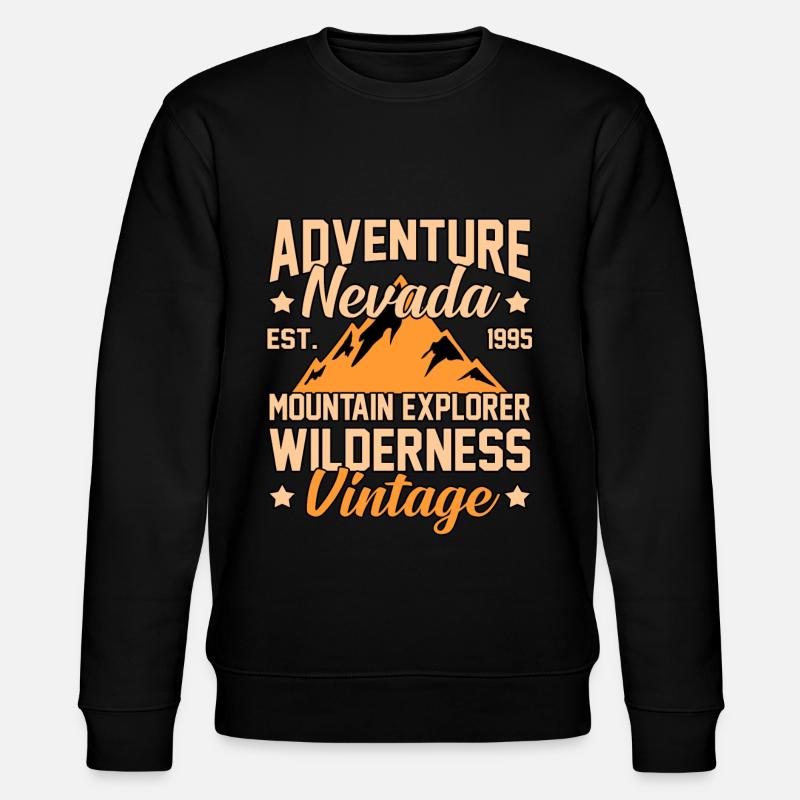 Adventure Nevada Gift - Stanley/Stella CHANGER Unisex Organic Sweatshirt - black
