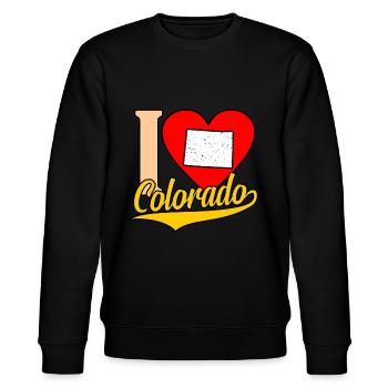 I Heart colorado cadeau - Sweat bio CHANGER Stanley/Stella Unisexe - noir - Devant - Nik (191cm) & Marisol (170cm)