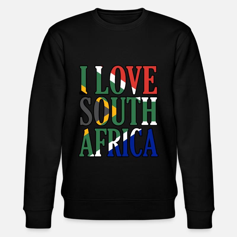 Südafrika - Stanley/Stella Unisex Bio-Sweatshirt CHANGER  - Schwarz