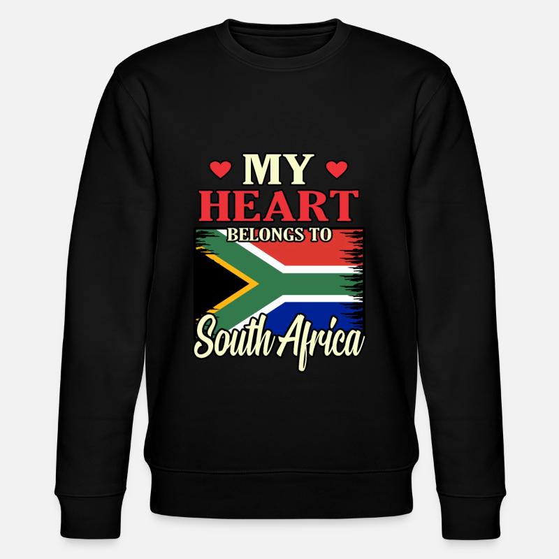 Südafrika - Stanley/Stella Unisex Bio-Sweatshirt CHANGER  - Schwarz