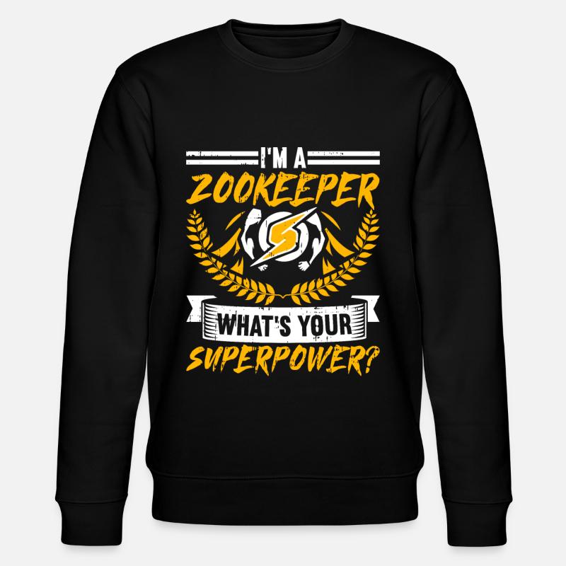 Zoowärter - Stanley/Stella Unisex Bio-Sweatshirt CHANGER - Schwarz