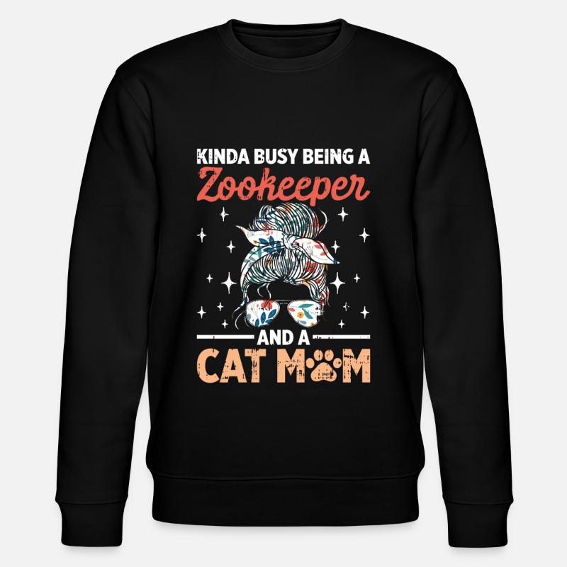 Zoowärter - Stanley/Stella Unisex Bio-Sweatshirt CHANGER  - Schwarz