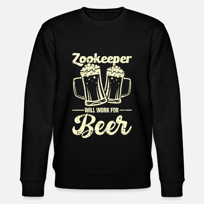 Zoowärter - Stanley/Stella Unisex Bio-Sweatshirt CHANGER  - Schwarz