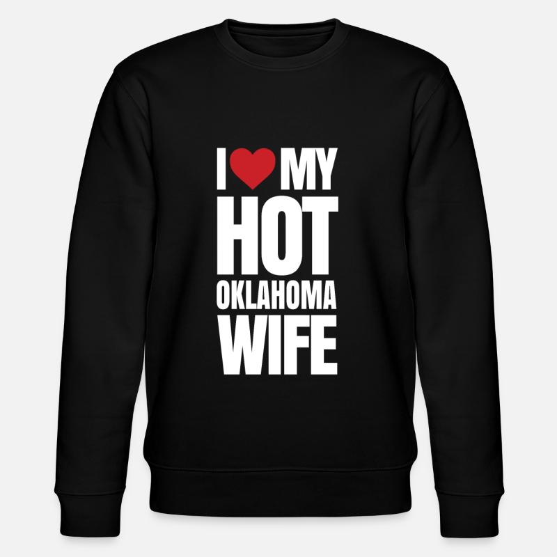 Oklahoma Ehefrau Geschenk - Stanley/Stella Unisex Bio-Sweatshirt CHANGER  - Schwarz